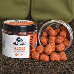 Boilies WLC Carp Dumbells Red Squid Squid-Capsuna, 24mm, 120g