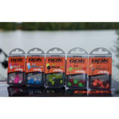 Momeala flotanta Rok Fishing Zig Ball 9mm, Negru/Galben