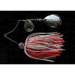 Bertilure Spinnerbait Shallow Killer Colorado-Colorado, 11g, Culoare Alb-Rosu