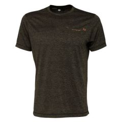 Tricou maneca scurta Savage Gear Fighter Stretch Burnt Olive Melange, marime M