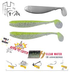 Shad Herakles Benjo 9cm, culoare Clear Water