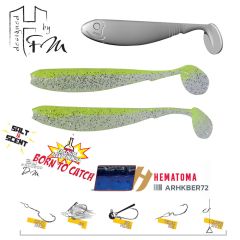 Shad Herakles Benjo 9cm, culoare Flash Minnow