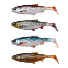 Set shad-uri Savage Gear 3D River Roach 10cm, culoare Clear Water