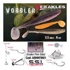 Shad Herakles Vobbler 6cm, culoare Smoke Pink Shad