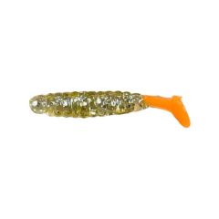 Grub Slider Crappie Panfish 3.8cm, culoare Glitter/Orange Tail