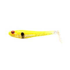 Shad Berkley PowerBait Hollow Belly 15cm, culoare Speckled Lime