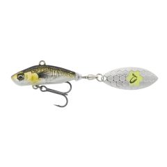 Spinnertail Savage Gear 3D Sticklebait Tailspin 9g, culoare Green Silver Ayu