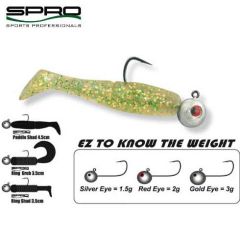 Jig Spro micro bila cu carlig Gamakatsu nr.2, 2gr, plic 4