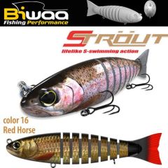 Swimbait Biwaa Strout 16cm/52g, culoare Red Horse