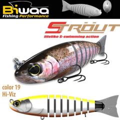 Swimbait Biwaa Strout 16cm/52g, culoare Hi-Viz