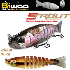 Swimbait Biwaa Strout 9cm/8g, culoare Vairon
