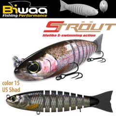 Swimbait Biwaa Strout 14cm/29g, culoare US Shad