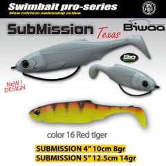 Shad Biwaa Submission 13cm, culoare Red Tiger