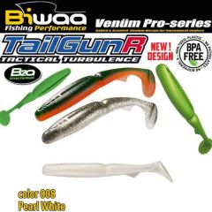 Shad Biwaa TailGunr Swimbait 9cm, culoare Pearl White