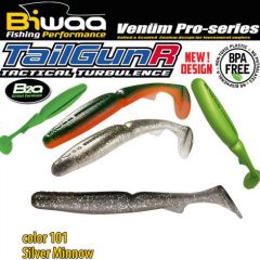 Shad Biwaa TailGunr Swimbait 14cm, culoare Silver Minnow