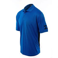 Tricou maneca scurta Daiwa Blue Polo Shirt, marime M