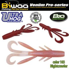 Shad Biwaa Ultra Hog 7.5cm, culoare Nightcrawler