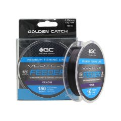 Fir monofilament Golden Catch Verte-X Feeder Venom 0.234mm/5.9kg/150m