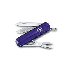 Briceag multifunctional Victorinox Classic SD Transparent Persian Indigo