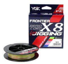 Fir textil YGK Frontier Braid Cord X8 For Jigging 0.205mm/25lb/200m