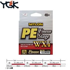 Fir textil YGK Nitlon PE Finesse Stage WX4 nr.0.8/12lb/70m