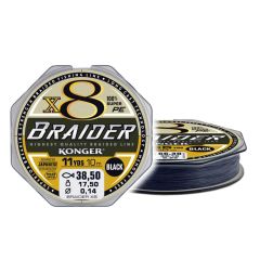 Fir textil Konger Rigging Line Braider X8 0.14mm/17.5kg/10m