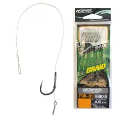 Carlige legate Owner FDB-01 Spear Braided Barbed Nr.14