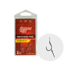 Carlige legate Benzar Method Rig Bait Sting Barbless Nr.10