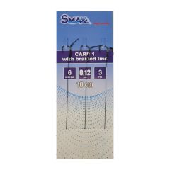 Carlige legate Smax Carp 1 Braided Line Nr.10