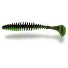 Shad Quantum Magic Trout T-Worm Paddler 5.5cm, culoare Neon Green Black
