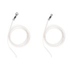 Carp Spirit Fluoro Leader Ring Swivel 35lb/100cm