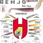 Shad Colmic Herakles Benjo 7.5cm Orange Shiner