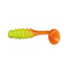 Grub Slider Crappie Panfish 2.5cm, culoare Chartreuse/Orange Tail