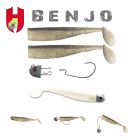 Shad Herakles Benjo 7.5cm, culoare White Silver