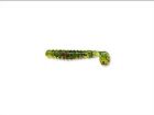 Grub Slider Crappie Grub 1.5" - Multicolor Glitter Chartreuse