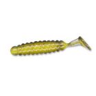Grub Slider Crappie Panfish 3.8cm, culoare Smoke Yellow Core