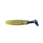 Grub Slider Crappie Panfish 3.8cm, culoare Green Pumpkin/Black Tail