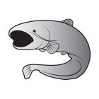 Sticker Delphin Somn Silver