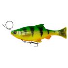 Swimbait Savage Gear 4D Line Thru Pulsetail Roach 15cm/12g, culoare Firetiger