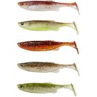 Set shad-uri Savage Gear Fat Minnow T-Tail 9cm/7g, culoare Clear Water Mix