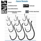 Carlige Jaxon Sumato Beak-Somn Negru nr.1/0