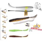 Grub Herakles Leftail Worm 8.6cm, culoare GP/CH