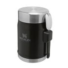 Stanley Classic Legendary Food Jar + Spork 0.4L, Matte Black Pebb
