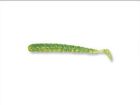 Grub Slider Bass Grub 3" - Chartreuse with Blue