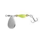 Lingura rotativa Daiwa Silvecreek Spoon 3g, culoare Silver Green
