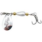 Lingura rotativa Daiwa Silvecreek Spoon 4g, culoare Silver Metal