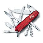 Briceag multifunctional Victorinox Huntsman - Red Transparent